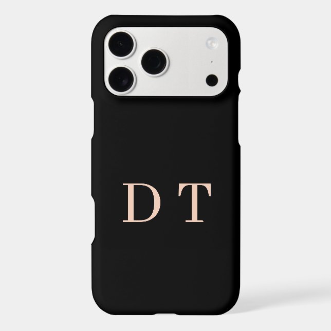 Elegant Executive DT Monogram Gold Presidential Case-Mate iPhone Case (Back)