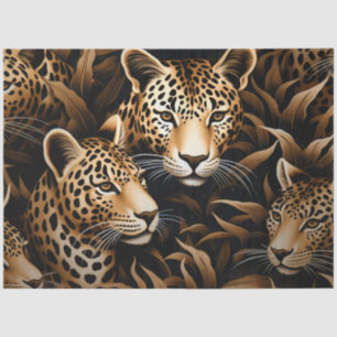Elegant Exotic Cheetah Wildlife Print Decoupage Tissue Paper