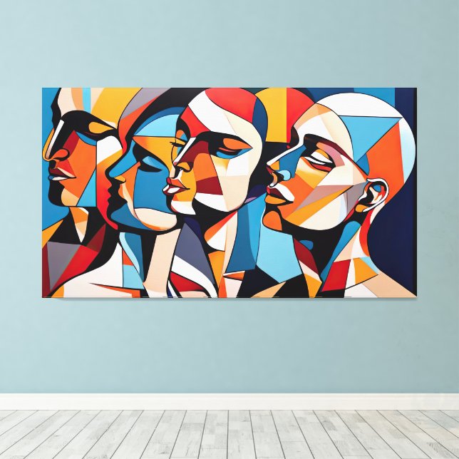 Elegant expressions canvas print (Insitu(Wood Floor))