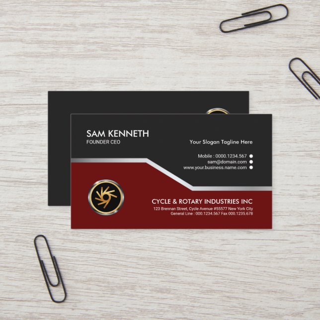 Elegant Exquisite Stunning Silver Line Founder CEO Business Card