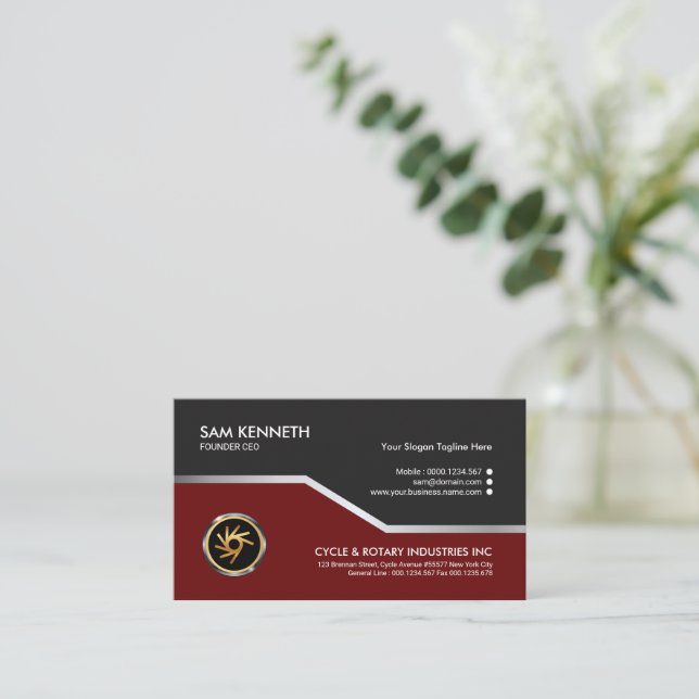 Elegant Exquisite Stunning Silver Line Founder CEO Business
