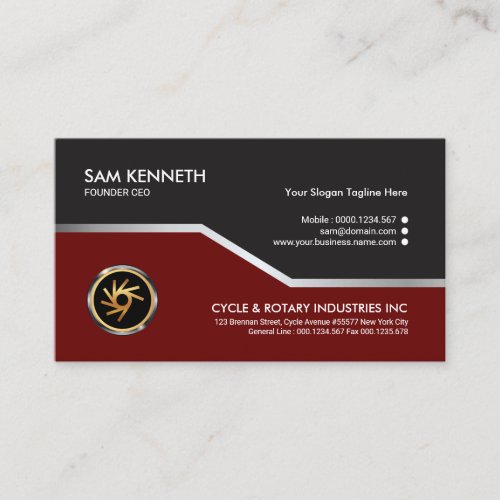 Elegant Exquisite Stunning Silver Line Founder CEO Business Card