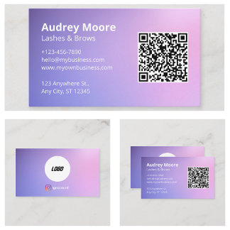 Elegant Eyelash Branding  Business Card