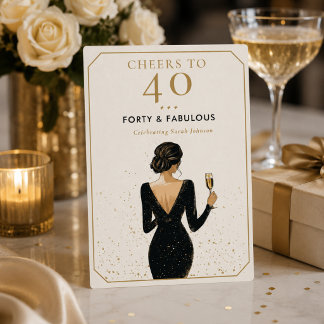 Elegant Fabulous Birthday Celebration Invitation