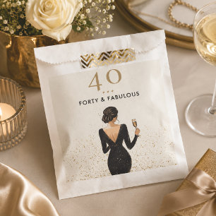 Elegant Fabulous Birthday Favor Bag
