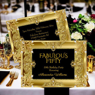 Elegant Fabulous Diamonds Gold Gems black Announcement