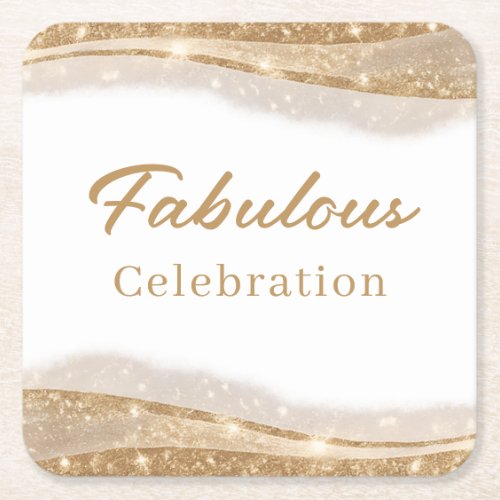Elegant Fabulous Gold Birthday Party