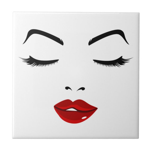 Elegant Face Ceramic Tile (Front)