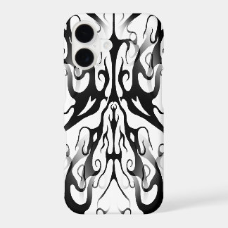 Elegant Face in Fire and Flames Tribal Design iPhone 17 Case