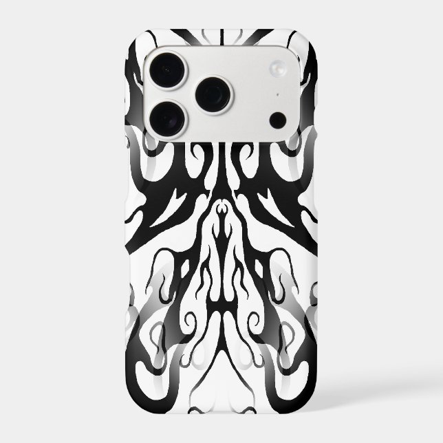 Elegant Face in Fire and Flames Tribal Design  Case-Mate iPhone Case (Back)