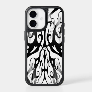 Elegant Face in Fire and Flames Tribal Design iPhone 17 Case