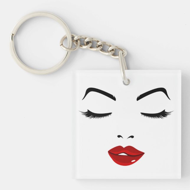 Elegant Face Keychain (Front)
