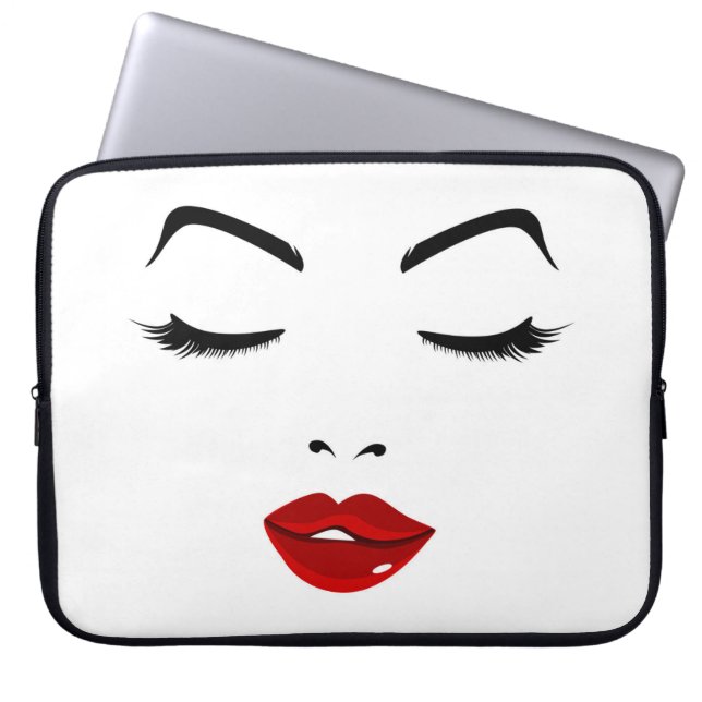 Elegant Face Laptop Sleeve (Front)
