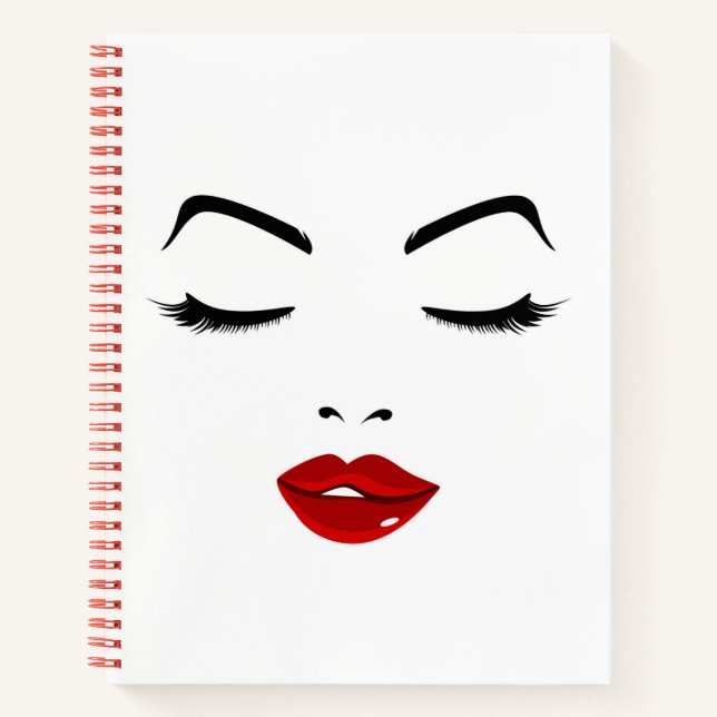 Elegant Face Notebook (Front)