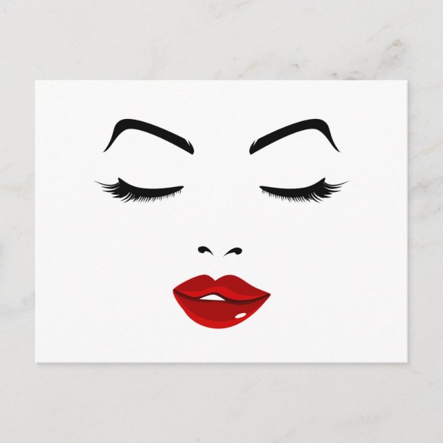 Elegant Face Postcard (Front)