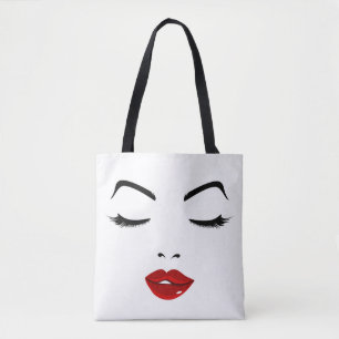 Elegant Face Tote Bag