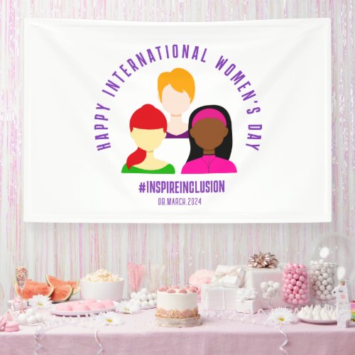 Elegant Faces International Womens Day March 8 Banner