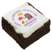 Elegant Faces International Women's Day March 8 Brownie (Angled)