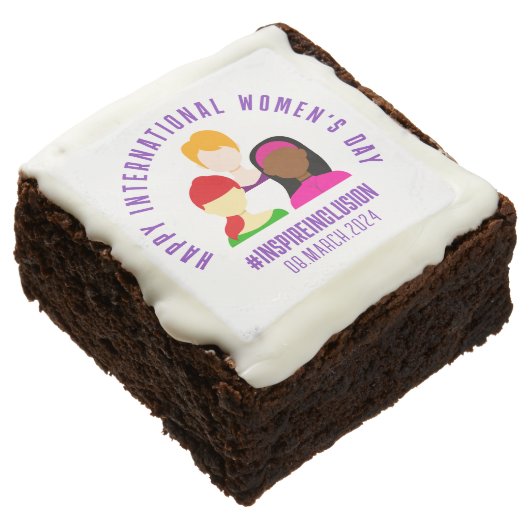 Elegant Faces International Women's Day March 8 Brownie (Angled)