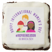 Elegant Faces International Women's Day March 8 Brownie (Front)