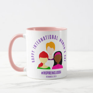 Elegant Faces International Women's Day March 8 Mug