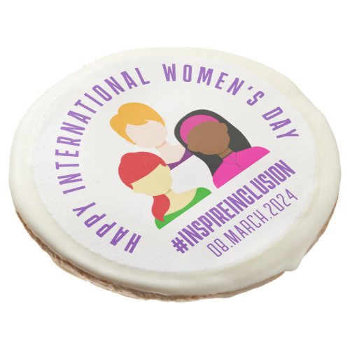 Elegant Faces International Womens Day March 8 Sugar Cookie