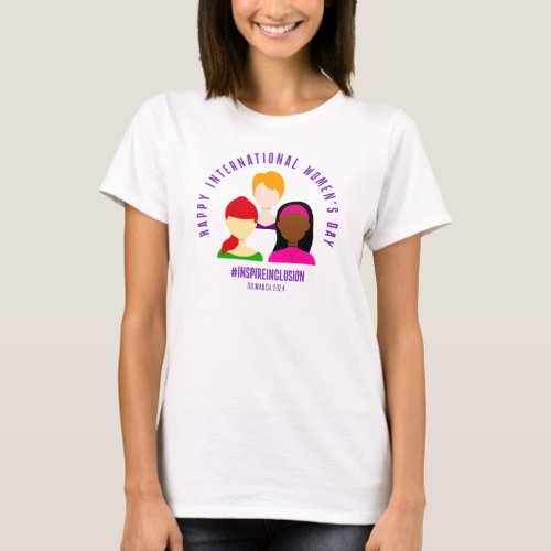 Elegant Faces International Womens Day March 8 T_Shirt