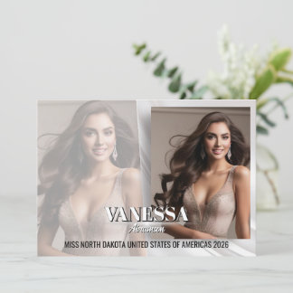 Elegant Fade Pageant Autograph Comp Card