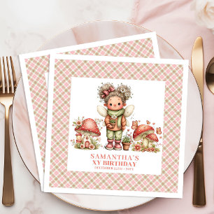 Elegant Fairy Cottagecore Garden Birthday Party Paper Dinner Napkins