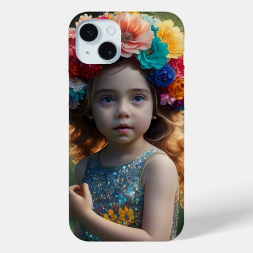 Elegant Fairy in Floral Wonderland Fantasy Art iPhone 15 Plus Case