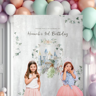Elegant Fairy Tale   Princess Birthday Backdrop