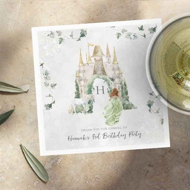 Elegant Fairy Tale Princess | Birthday Party Napkins (Creator Uploaded)