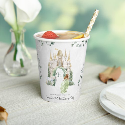 Elegant Fairy Tale Princess  Birthday Party Paper Cups