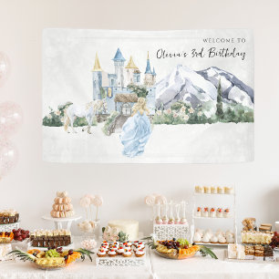 Elegant Fairy Tale   Princess Birthday Welcome Banner