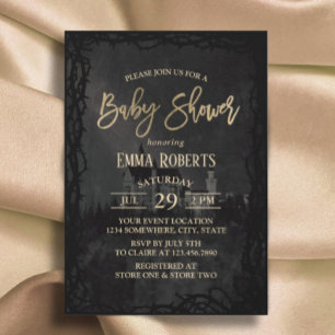 Elegant Fairytale Castle Princess Baby Shower Invitation
