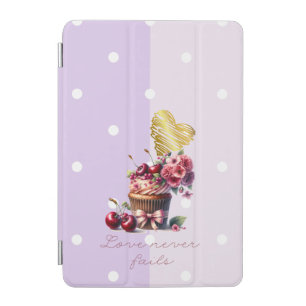 Elegant Faith Dot Cherry Floral Cupcake Heart iPad Mini Cover