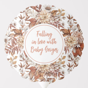 Elegant Fall Autumn Baby Shower Balloon