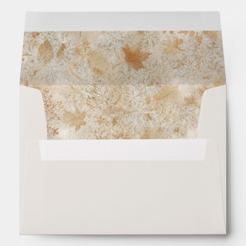 Elegant Fall Autumn Wedding Envelope