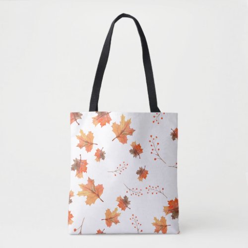 Elegant Fall Autumn white Tote Bag