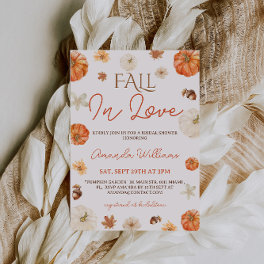 Elegant Fall Floral Bridal Shower Invitation