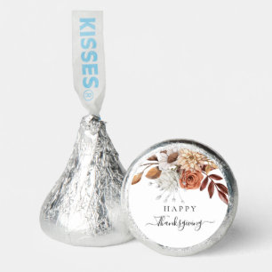 Elegant Fall Floral Happy Thanksgiving Hershey®'s Kisses®