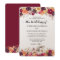Elegant Fall Floral Pumpkin Wedding Invitation