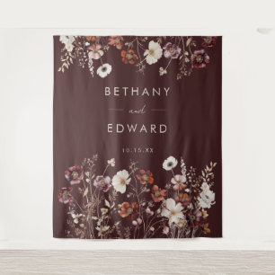 Elegant Fall Floral Wedding Backdrop
