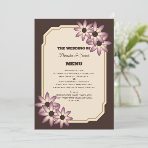 Elegant Fall Floral Wedding Invitation Template