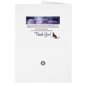 Elegant Fall Flowers Thanksgiving Card 1 (Back)