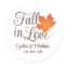 Elegant Fall in Love Autumn Wedding Monogram
