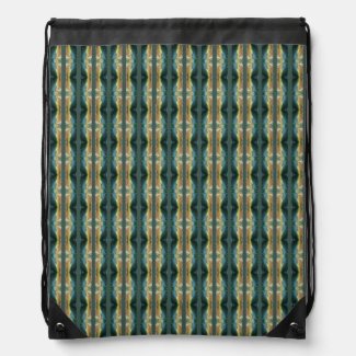 Elegant Fall Leaf Abstract Art, Striped Pattern