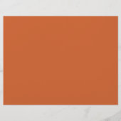 Elegant Fall Leaves Autumn Wedding Programme (Back)