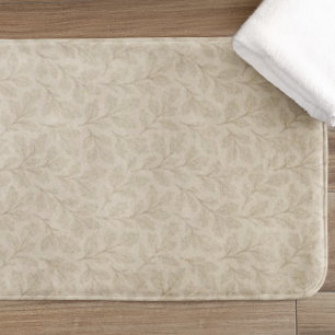Elegant Fall Leaves   Boho Minimalist Farmhouse Bath Mat