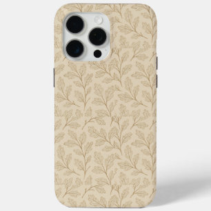 Elegant Fall Leaves   Boho Minimalist Farmhouse iPhone 15 Pro Max Case
